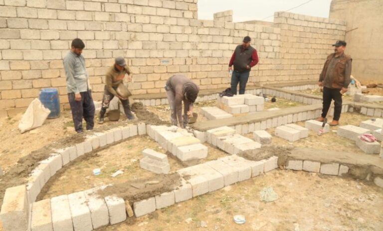 Building a house for an orphan family from Mosul