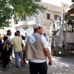 بئر الثاني للماء في منطقة حي الأمل في الجانب الايمن في الموصل
