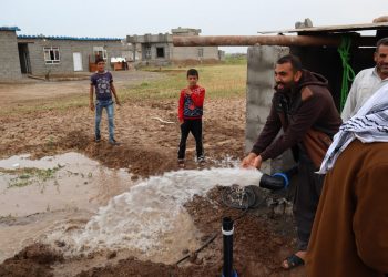 حفر بئر في قرية ابو جردة (ناحية الكوير)
