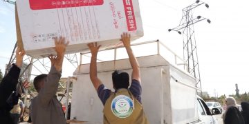 توزيع مبردات صحراوية في اربيل